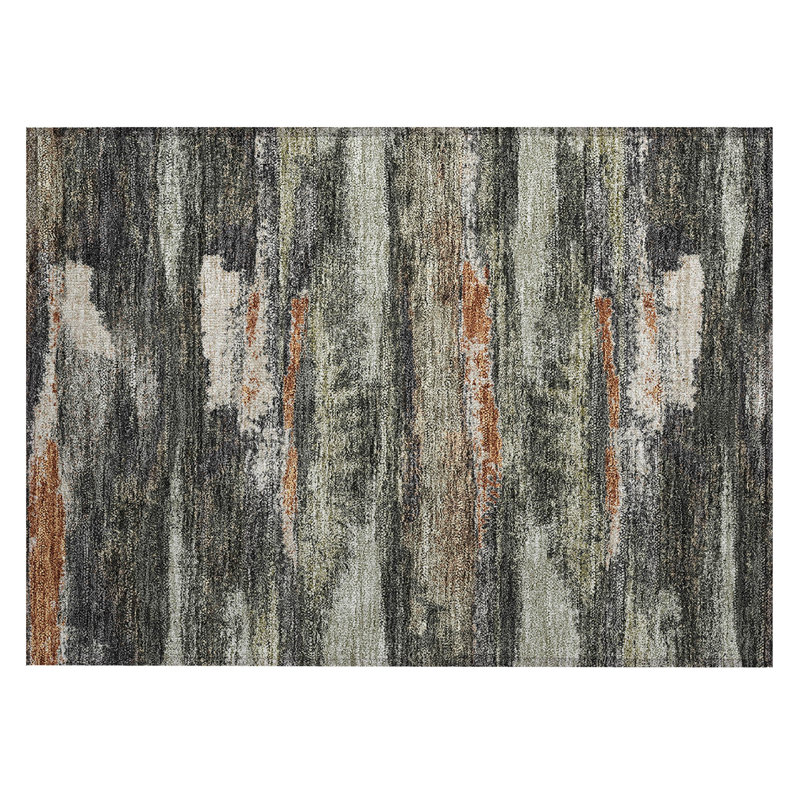 Aleighna Area Rug with Non-Slip Backing, Rectangle 1'8" x 2'6"