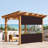 Heavy Duty Outdoor Clear Panel Curtain, All Weather Resistant Tarp Curtain for Pergola Porch Gazebo, Privacy Screen, Blackout Curtains(9 x 12 ft)-90864542-90864569