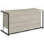 Bureau avec rangement à 3 tiroirs, plateau à clavier réglable, style industriel rustique, gris délavé et gris acier, 30,5 po de hauteur, 60 po de largeur, 23,5 po de profondeur, profondeur du produit, largeur, hauteur, profondeur
