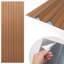 Panneaux muraux adhésifs en lattes de bois de 48 po x 15,8 po, panneaux muraux décoratifs en PVC résistant à l'eau, paquet de 6 (32 pi²/boîte)-135788186