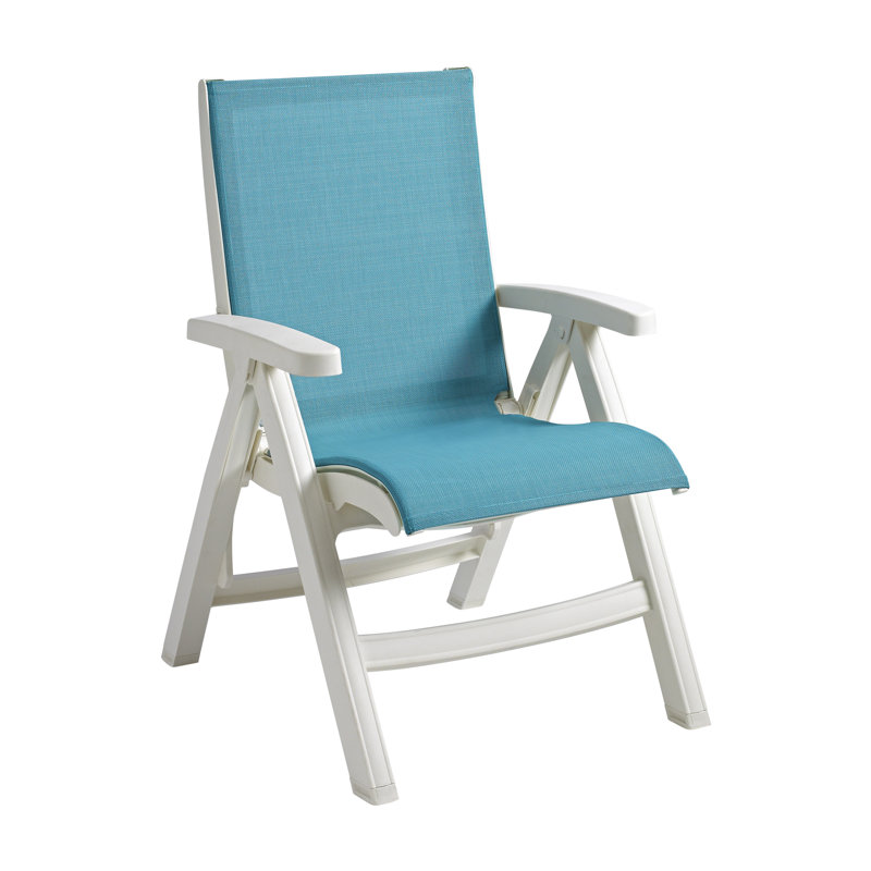 Grosfillex Jamaica Beach Folding Chair, Turquoise