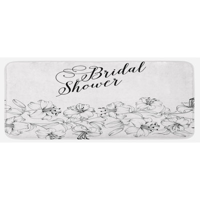 Traditional Solid Color Polyester Kitchen Mat