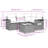 Vidaxl Garden Sofa Set Brown, Cream