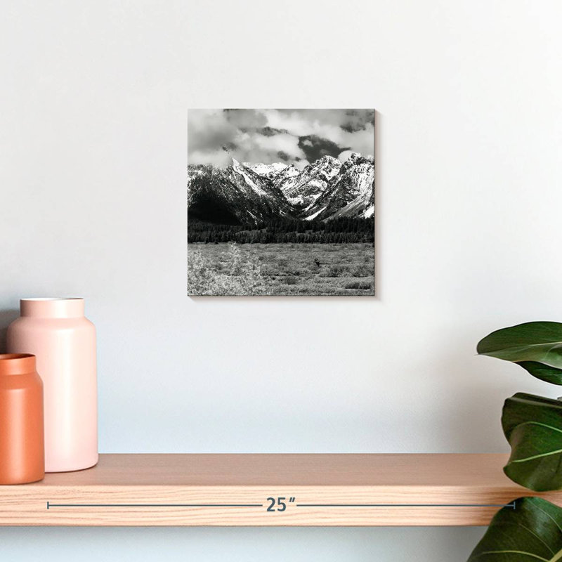 Alvord Snowy Teton Mountains BW, H 10 po x l 10 po