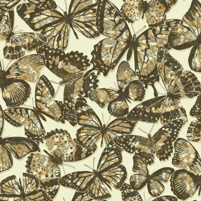 Rouleau de papier peint faune 33 pi x 20,5 po Allani Jewelli Monarch