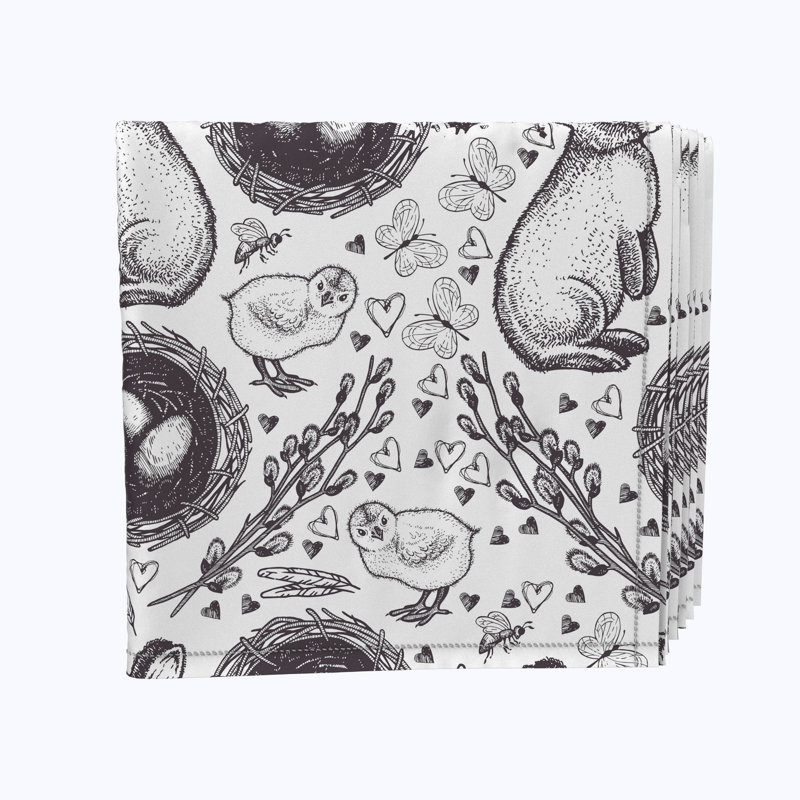 Polyester Animals/Nature Square Napkin