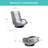Alba 360-Degree Swivel Gaming Floor Chair w/ Armrest Handles, Foldable Adjustable Back-1386136370