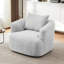 Canapé-fauteuil pivotant rembourré avec coussin décoratif pour le salon, la chambre à coucher, le bureau et l'hôtel
