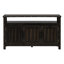 Buffet en bois de pin 55,1 ", armoire de rangement à 3 portes avec buffet, armoire à café avec poignées en métal, rivets exposés