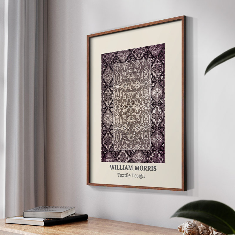 William Morris, reproduction encadrée L XXVII, Naturel, H 14 po x l 11 po