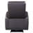 Brown Power Recliner With Square Armrest