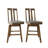 5-Piece Counter-Height Round Dining Set with Slat-Back Chairs, Brown-888957950