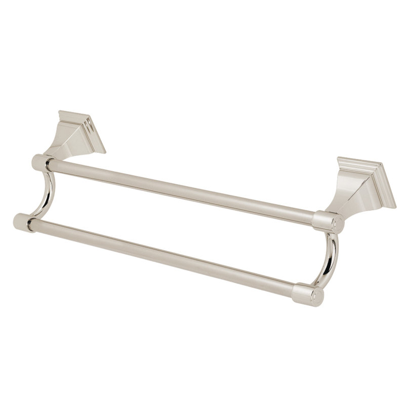 Kingston Brass Monarch Dual Towel Bar, Polished Nickel