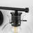 3-Light Bathroom Vanity Light with Clear Glass Shades