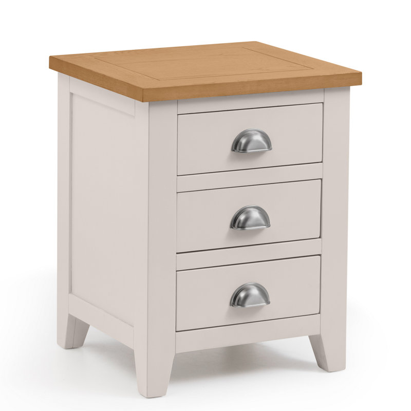 Port Mahon 48 cm W Solid Wood Bedside Table