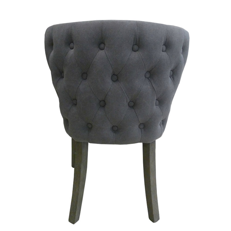 Chaise rembourrée Blanton, Gris français