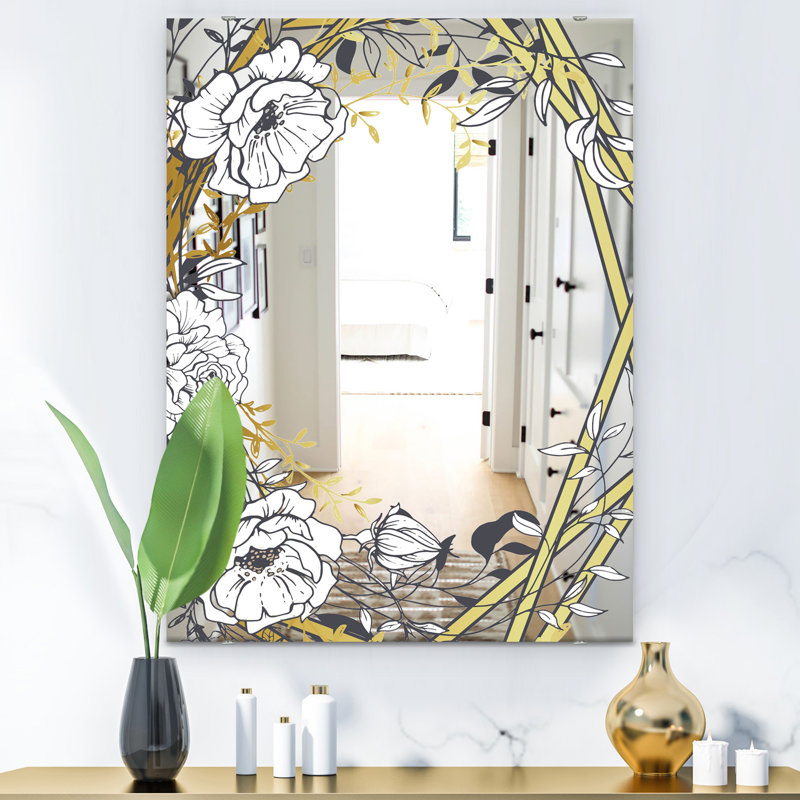 Miroir de salle de bain Botanical, H 39,4 po x l 29,5 po