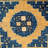 Antique Ningxia Small Scatter Size Wool Gold Rug