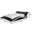 Lit plateforme rembourré en similicuir Furst-657431740