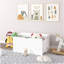 Rangement pour jouets pour enfants avec tiroir à roulettes - Coffre à jouets moderne en bois avec roulettes, grand bac coulissant pour chambre de bébé, chambre à coucher ou salle de jeux