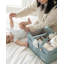 Organisateur de couches, panier matelassé de rangement pour chambre de bébé pour les essentiels du nouveau-né et poste à langer, cadeau pour la fête de naissance et registre indispensable