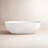 65" L x 29" W Freestanding Soaking Solid Surface Bathtub-77462641