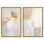 Pastel Embers Duo Canvas Print Abstract Wall Decor Set by Art Remedy, Black Frame, 10 x 15