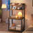 4-Tier Printer Stand with Outlet, Adjustable Shelf & Anti-Tip Kit, Large Storage Organizer, Tall Printer Shelf, for Office, Kitchen, Living Room