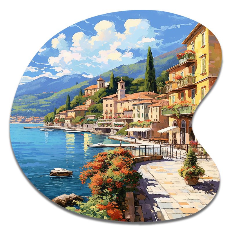Moise - art mural asymétrique Italie, reproduction de sculpture murale en métal de forme unique, H 27 po x l 27 po x P 1 po