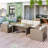 Evered 5 - Person Wicker Patio Dining Set with Rectangular Table , Cushions Included