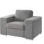 Chaise avec accoudoirs en tissu Gianna-280446353