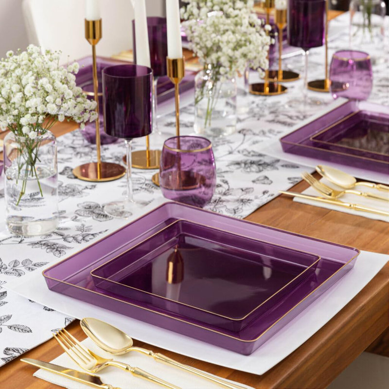 Disposable Dessert Plate, Set of 60