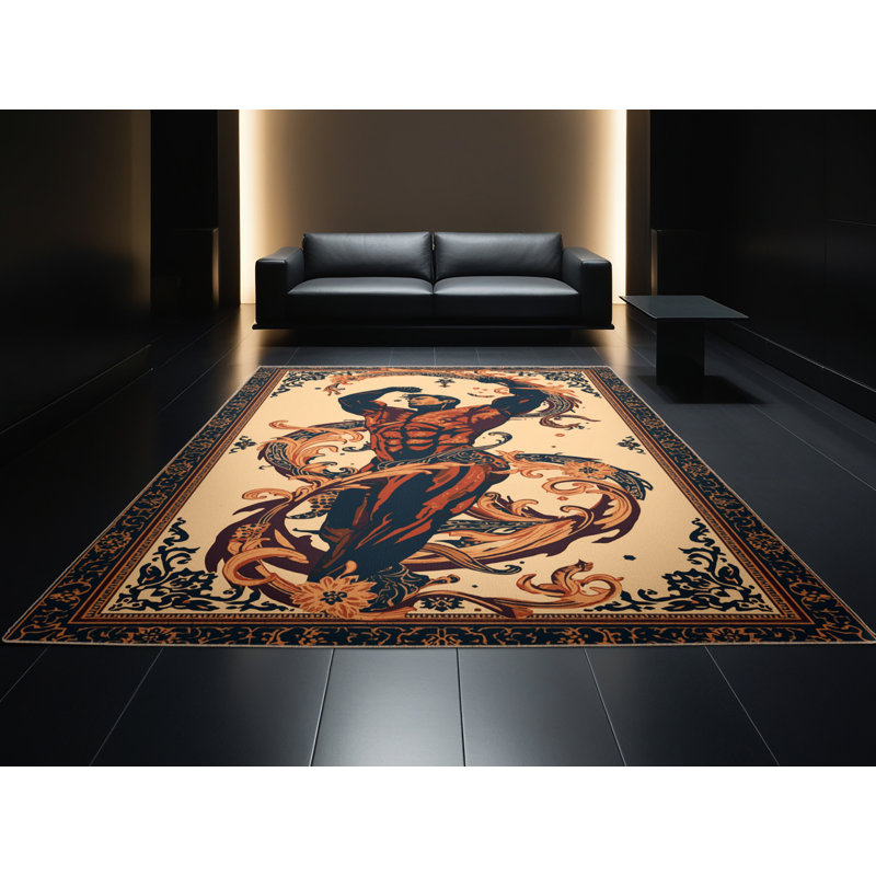 Tapis oriental en mauve doux et moelleux Soft, 6 X 9