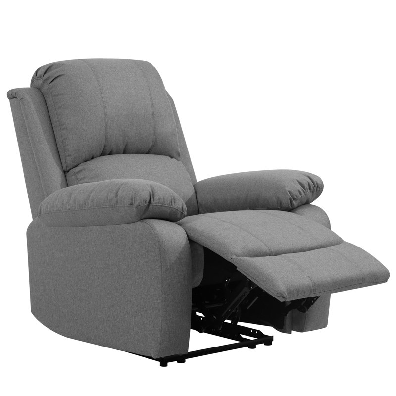 Lafay Fabric Reclining Chair, Light Grey