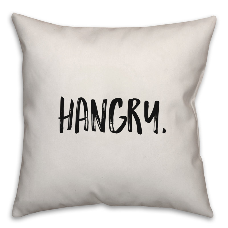 Coussin Hangry, 20 po x 20 po