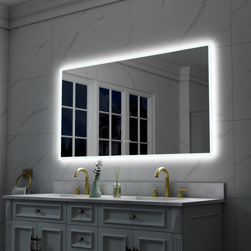 Miroir de salle de bain Busra, 30 po x 55 po