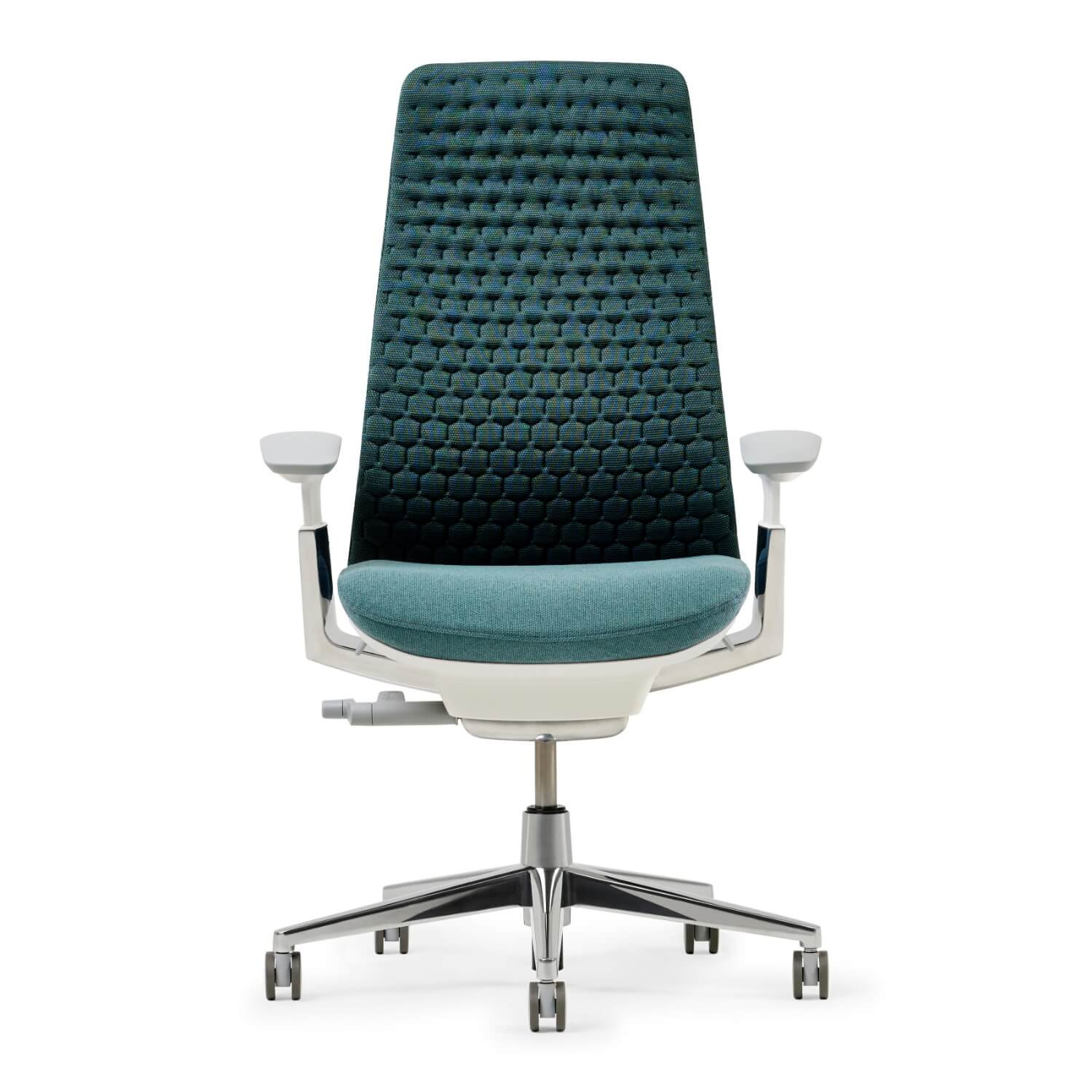 Fern Office Chair with Lumbar Support, No, Dark Lagoon