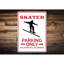 Plaque en aluminium Skater-1579447348
