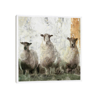 Three Sheep - Painting on Canvas