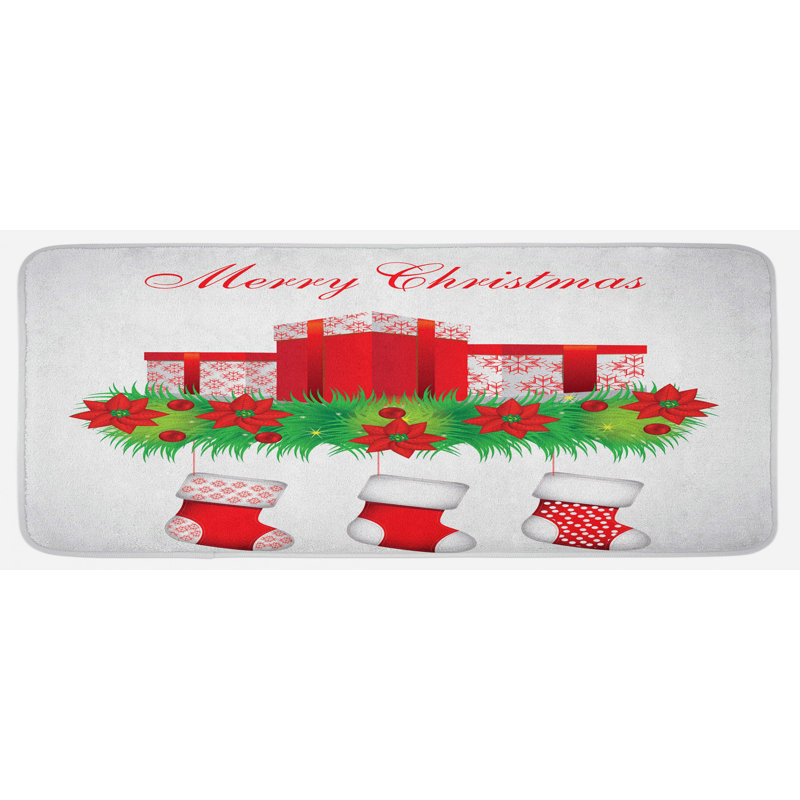 Cottage / Country Synthetic Kitchen Mat