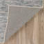 Tapis gris / bleu tissé à la main Siewert-2052074388