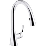 Valton Pull Down Single Handle Kitchen Faucet with MasterClean and Side Spray