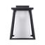 Lanterne murale d'extérieur en verre noir givré-70762527
