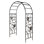 Metal Arched Hummingbird Garden Arbor
