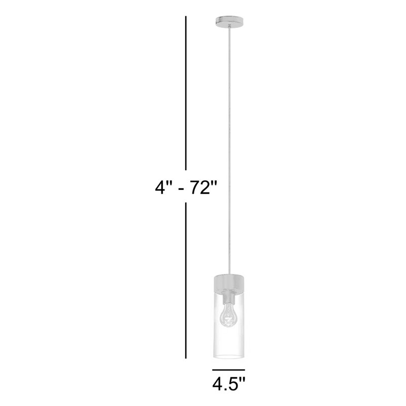 Monterey 1 - Light Matte Black Single Pendant