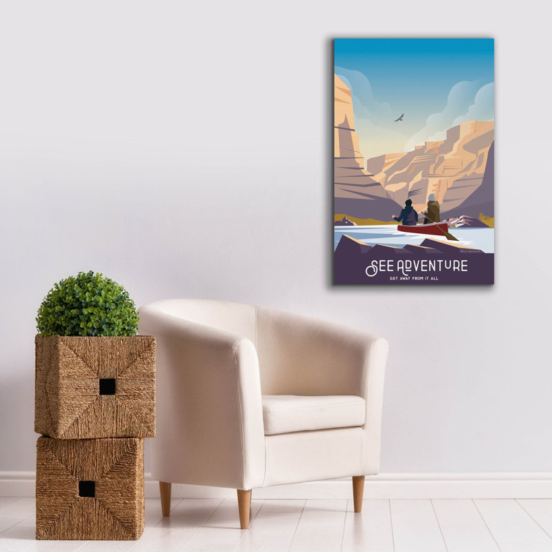 Toile épique Graffiti «See Adventure» par Omar Escalante, 40 po x 60 po, H 40 po x l 26 po