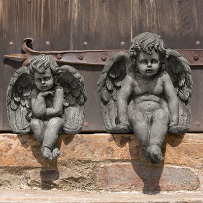 Sitting Medium Cherub Statue