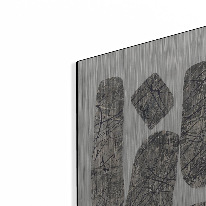 Art mural en métal luxueux «Ballinglen Warm 3 V2» par Piper Rhue, 16 po x 24 po, H 24 po x l 16 po