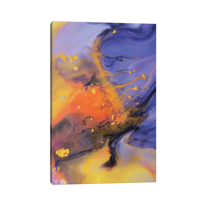 Liquid Series VIII by Andrada Anghel - Wrapped Canvas Painting, 30.48cm H x 20.32cm W x 1.905cm D