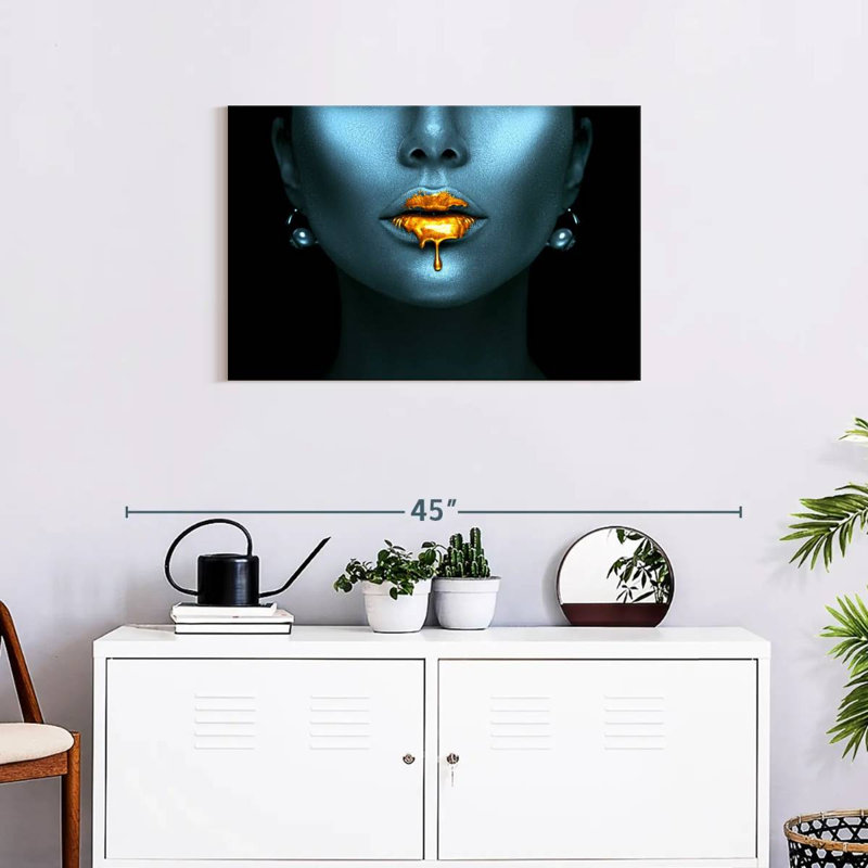 Shuttleworth Liquid Gold Lips, 8" H x 12" W